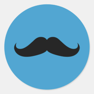 Adesivo Redondo Bigode do guiador