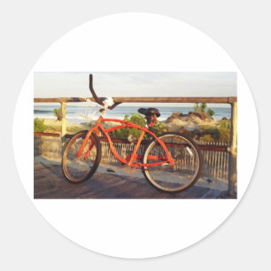 Adesivo Redondo Bike Boardwalk