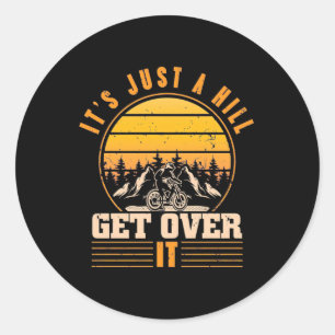 Adesivo Redondo Bike De Montanha É Apenas Um Morro