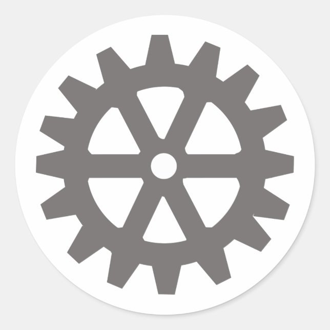 Adesivo Redondo Bike Gear (Frente)