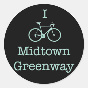 Adesivo Redondo Bike Midtown Greenway