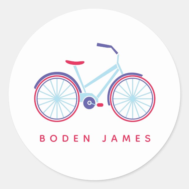 Adesivo Redondo Bike Ride (Frente)