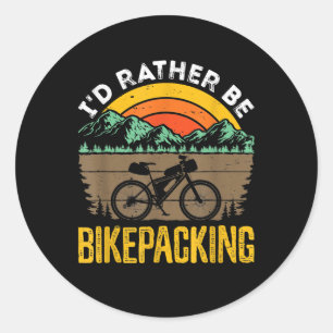 Adesivo Redondo Bikepacking Bike
