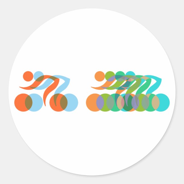 Adesivo Redondo Biker anormal (Frente)