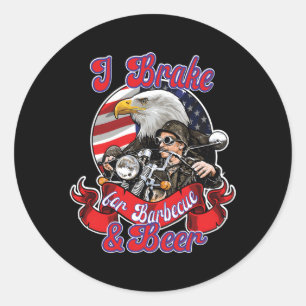 Adesivo Redondo Biker Gang 4º De Julys Bikers