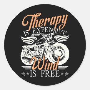 Adesivo Redondo Biker Motorcycle Rider Biker