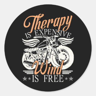 Adesivo Redondo Biker Motorcycle Rider Biker