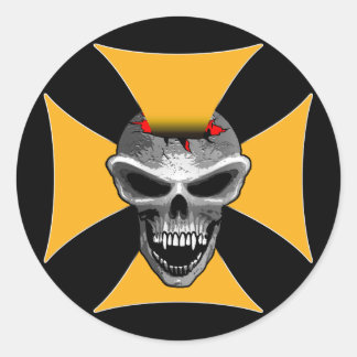 Adesivo Redondo Biker Sticker