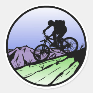 Adesivo Redondo Biking