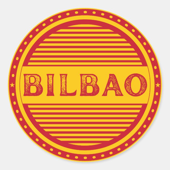 Adesivo Redondo Bilbao City Pride Emblem – Spanish Identity (Frente)