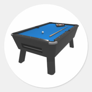 Adesivo Redondo Bilhetes / Mesa de Piscina: Feltro Azul: