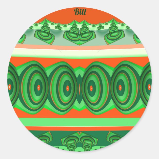 ADESIVO REDONDO BILL ~ NATAL ~ (Frente)