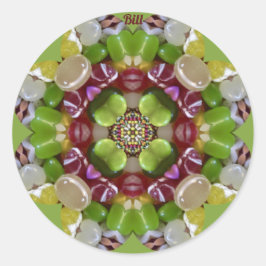 ADESIVO REDONDO BILL~ PÁSCOA CANDY JELLY BEANS ~