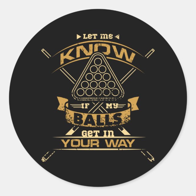 Adesivo Redondo Billiard Balls (Frente)