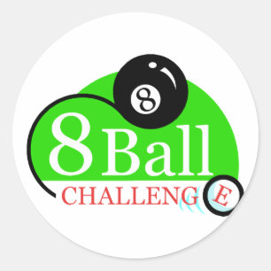 Adesivo Redondo Billiards Oferece Presentes de Piscina
