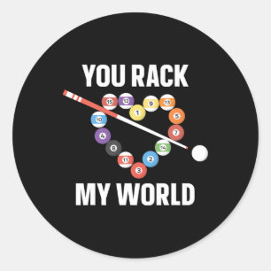 Adesivo Redondo Billiards Piscina Player Ball Pun Dias de os namor