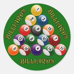 ADESIVO REDONDO BILLIARDS RACK