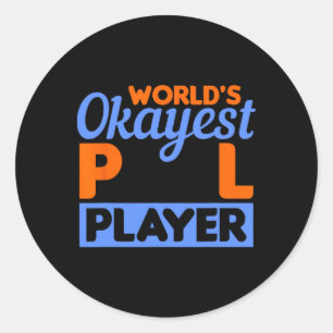 Adesivo Redondo Billiards Worlds Okayest Piscina Player 8 Ll 1