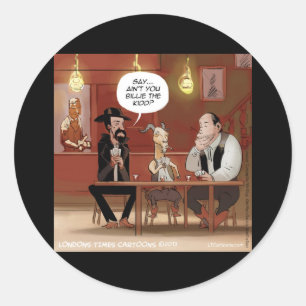 Adesivo Redondo Billy The Kid? Cartoon Engraçado