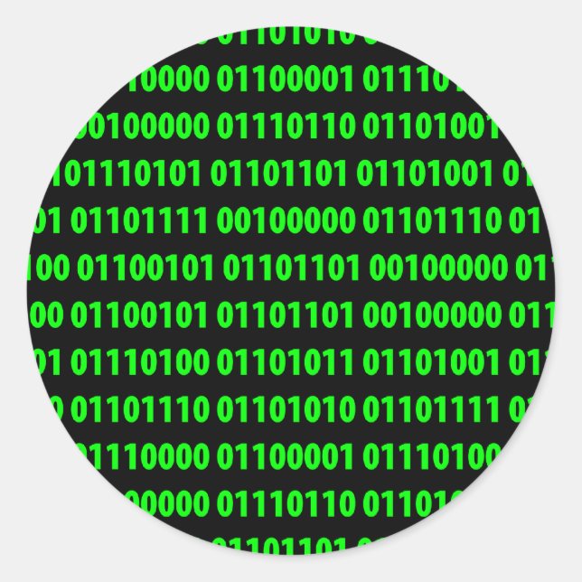 Adesivo Redondo Binário (Frente)