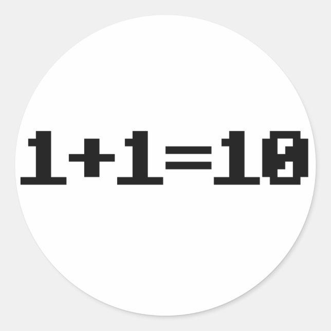 Adesivo Redondo Binário (Frente)