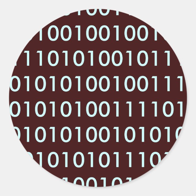 Adesivo Redondo Binário (Frente)