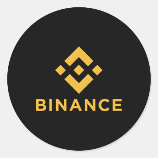 Adesivo Redondo Binário Oficial Bnb Cryptocurrency Exchange