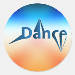 Adesivo Redondo BINDEL DE ANEL DA Dança 3