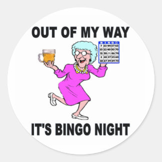 ADESIVO REDONDO BINGO NOITE