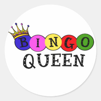 ADESIVO REDONDO BINGO QUEEN