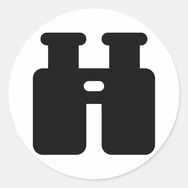 Adesivo Redondo Binoculares (Frente)