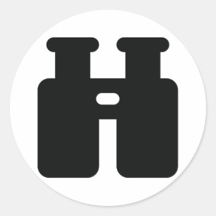 Adesivo Redondo Binoculares