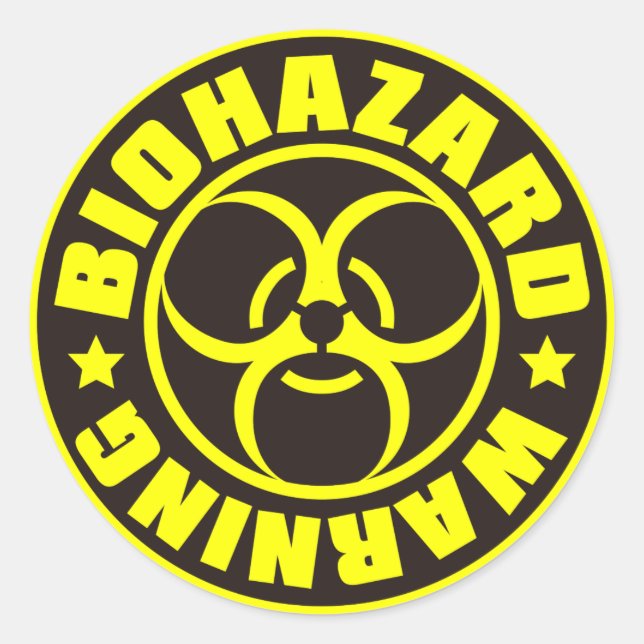 ADESIVO REDONDO BIOHAZARD (Frente)