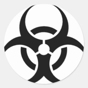 Adesivo Redondo Biohazard 03