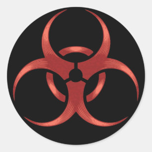 Adesivo Redondo Biohazard 1