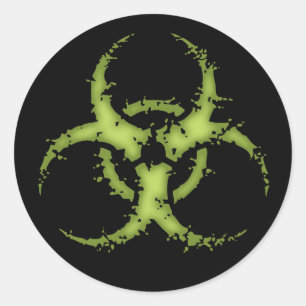 Adesivo Redondo Biohazard - xdist
