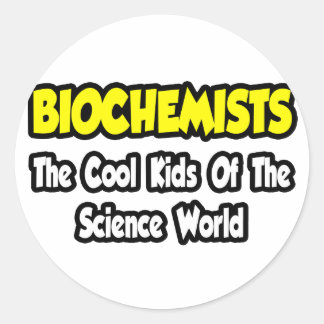 Adesivo Redondo Bioquímicos... Crianças Legal do Mundo da Ciência