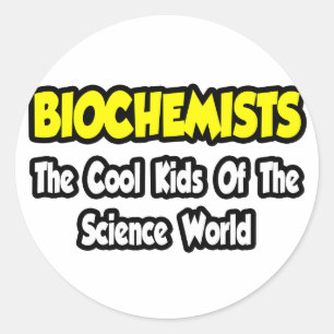 Adesivo Redondo Bioquímicos... Legal Kids of Science World