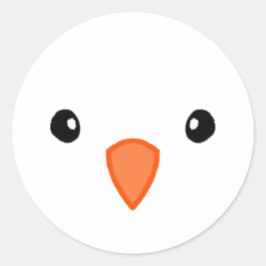 Adesivo Redondo Bird Sticker