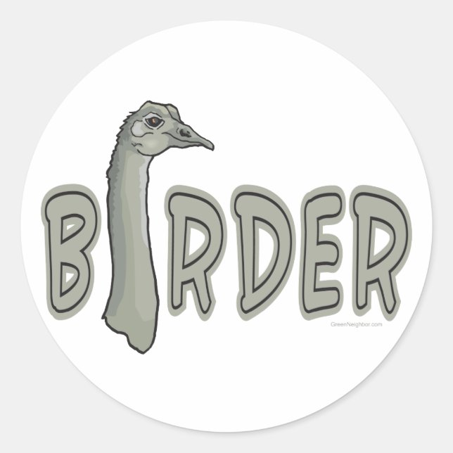Adesivo Redondo Birder (Frente)