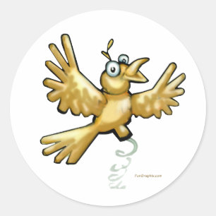 Adesivo Redondo Birdie