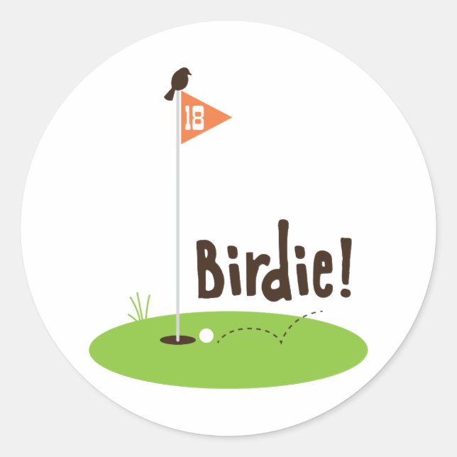 Adesivo Redondo Birdie (Frente)