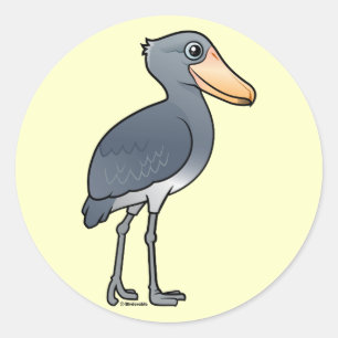 Adesivo Redondo Birdorable Shoebill