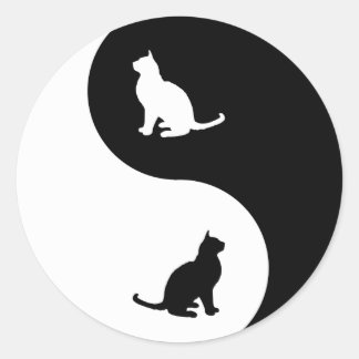Adesivo Redondo Birmanês Yin Yang