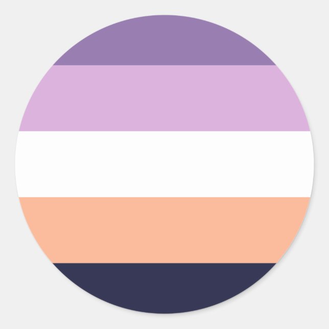 Adesivo Redondo Biromantic Pride Flag (Frente)