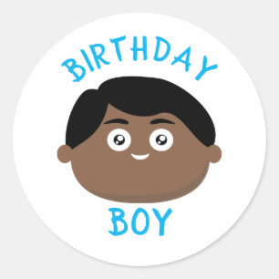 Adesivo Redondo Birthday Boy