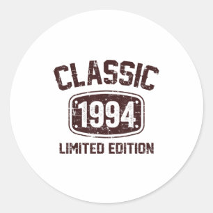 Adesivo Redondo Birthday Gift Classic for the 1994s Limited