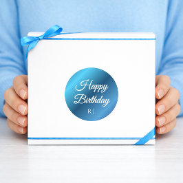 Adesivo Redondo Birthday Sticker | Custom Monogram