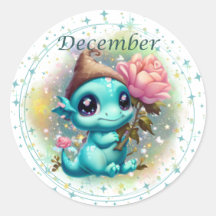 Birthstone Dezembro Turquoise Dragon Sticker
