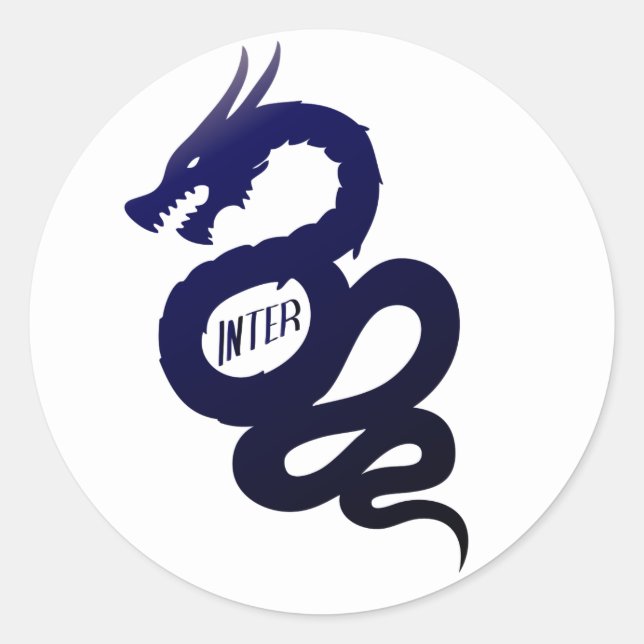 Adesivo Redondo Biscione Nerazzurro Inter (Visconti crest) (Frente)